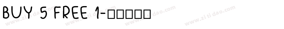 BUY 5 FREE 1字体转换